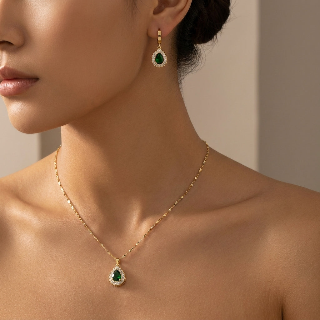 Rheya Lysandelle Set de Joyería | Oro