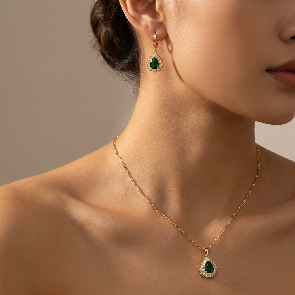Rheya Lysandelle Set de Joyería | Oro