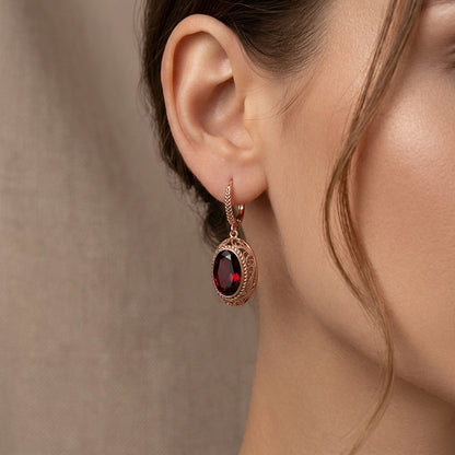Talessia Rougefort Aretes | Oro Rosa