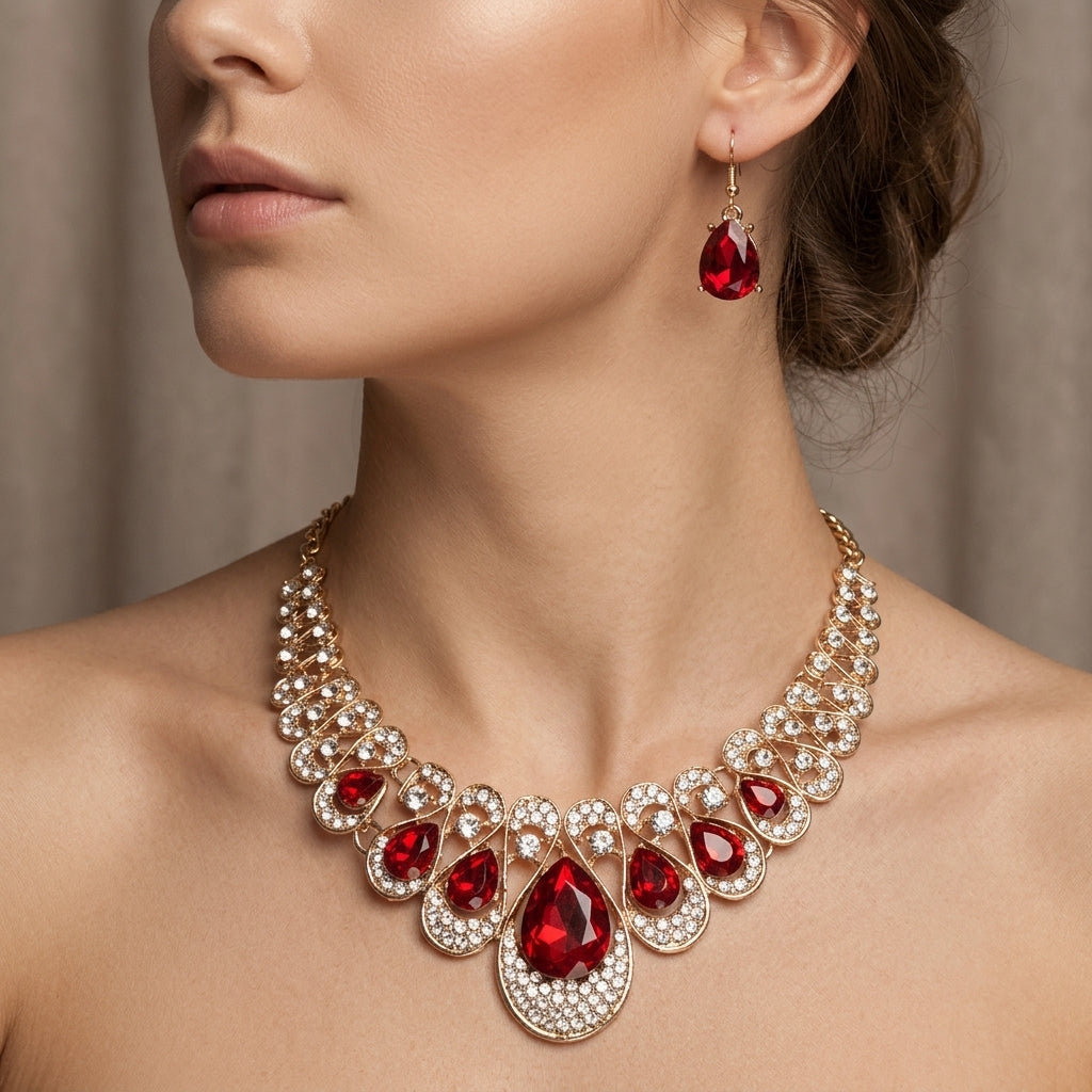 Maevina Crimselle Set de Joyas | Oro