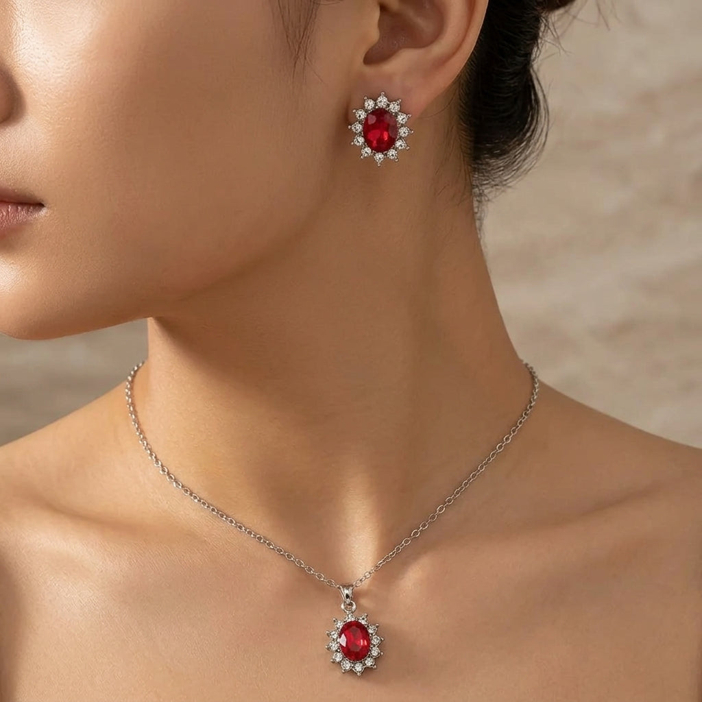 Katya Ruberyn Set de Joyas | Oro Blanco