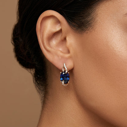Aretes Colgantes Royal Midnight | Oro