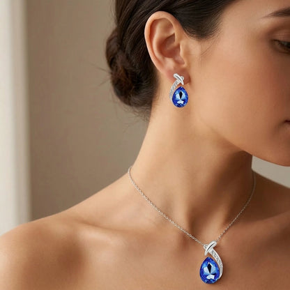 Set de Joyería Elegancia Sirena Clásico | Oro Blanco