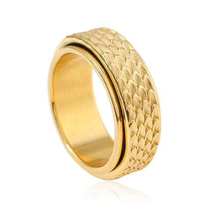 Anillo Giratorio Toren | Oro Blanco