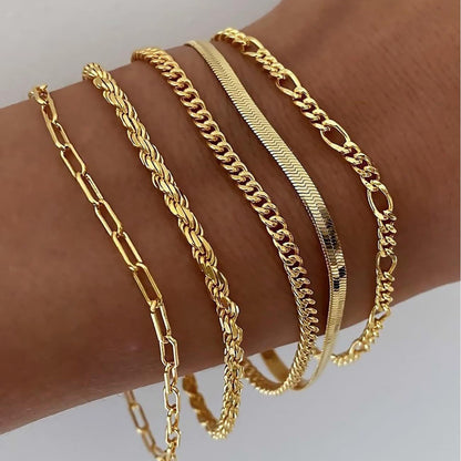 Ellis Renner Set de Pulseras | Oro