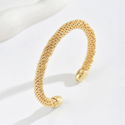 Pulsera Rígida Cordón Cassian | Oro