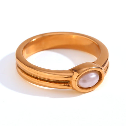 Lunara Anillo de Perla | Oro