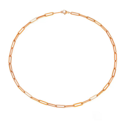 Archen Collar de Cadena Elegante | Oro Blanco