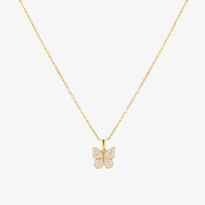 Collar de Mariposa Radiante | Oro