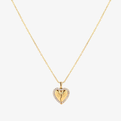 Collar de Corazón y Mariposa | Oro