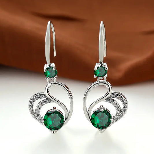 Seraphina Duval Aretes | Oro Blanco