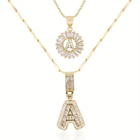 Set de Collar con Inicial Pavé | Oro