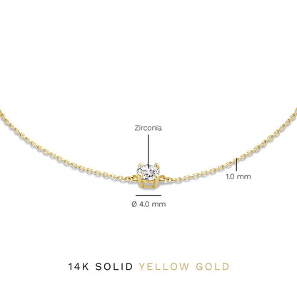Cléa Pulsera con Piedra | Oro Blanco