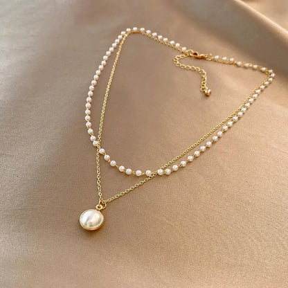 Collar de Perla Atemporal | Oro