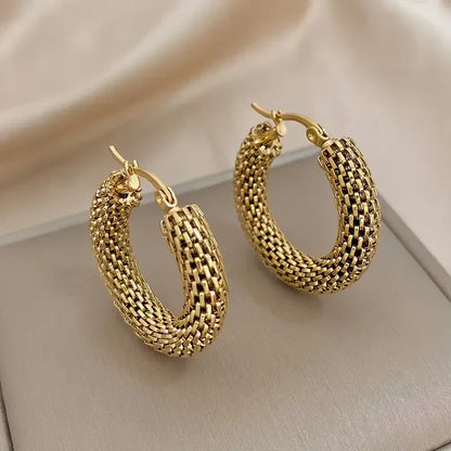 Aretes de Argolla Marea Dorada | Oro